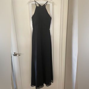 Black bridesmaid dress size 2